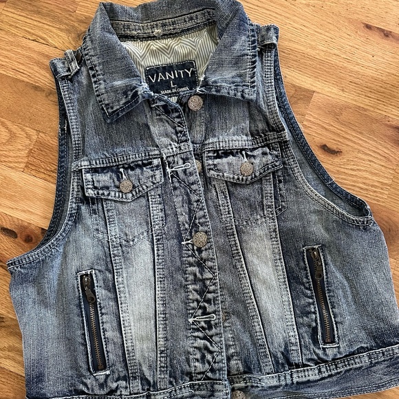 Vanity Jackets & Blazers - Women's Vanity Denim Vest